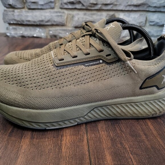 Flux Adapt Waterproof Runner Green Athletic Knit Sneakers Mens 8 / Womens 9.5 - Picture 4 of 16